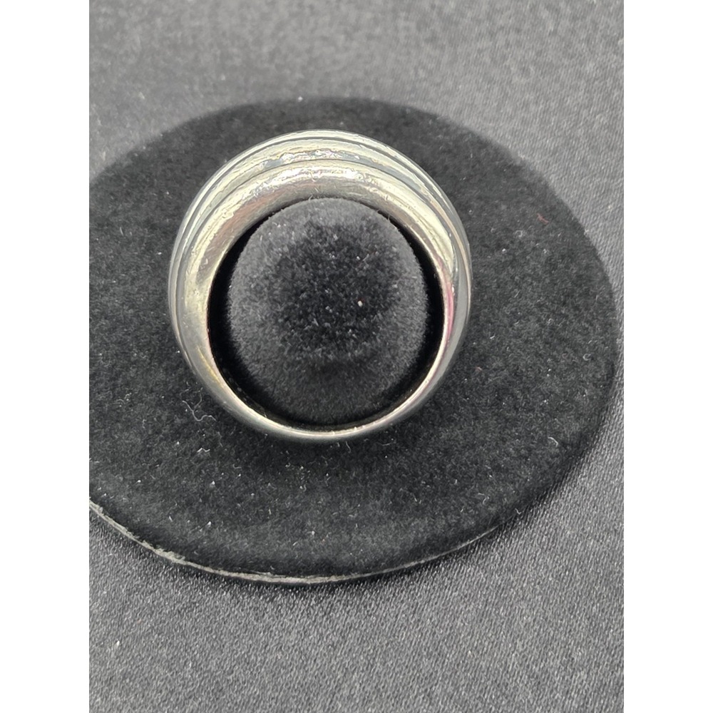 Silpada 925 Sterling Ribbed Wide Dome Ring Size 7.5 - Picture 4 of 8